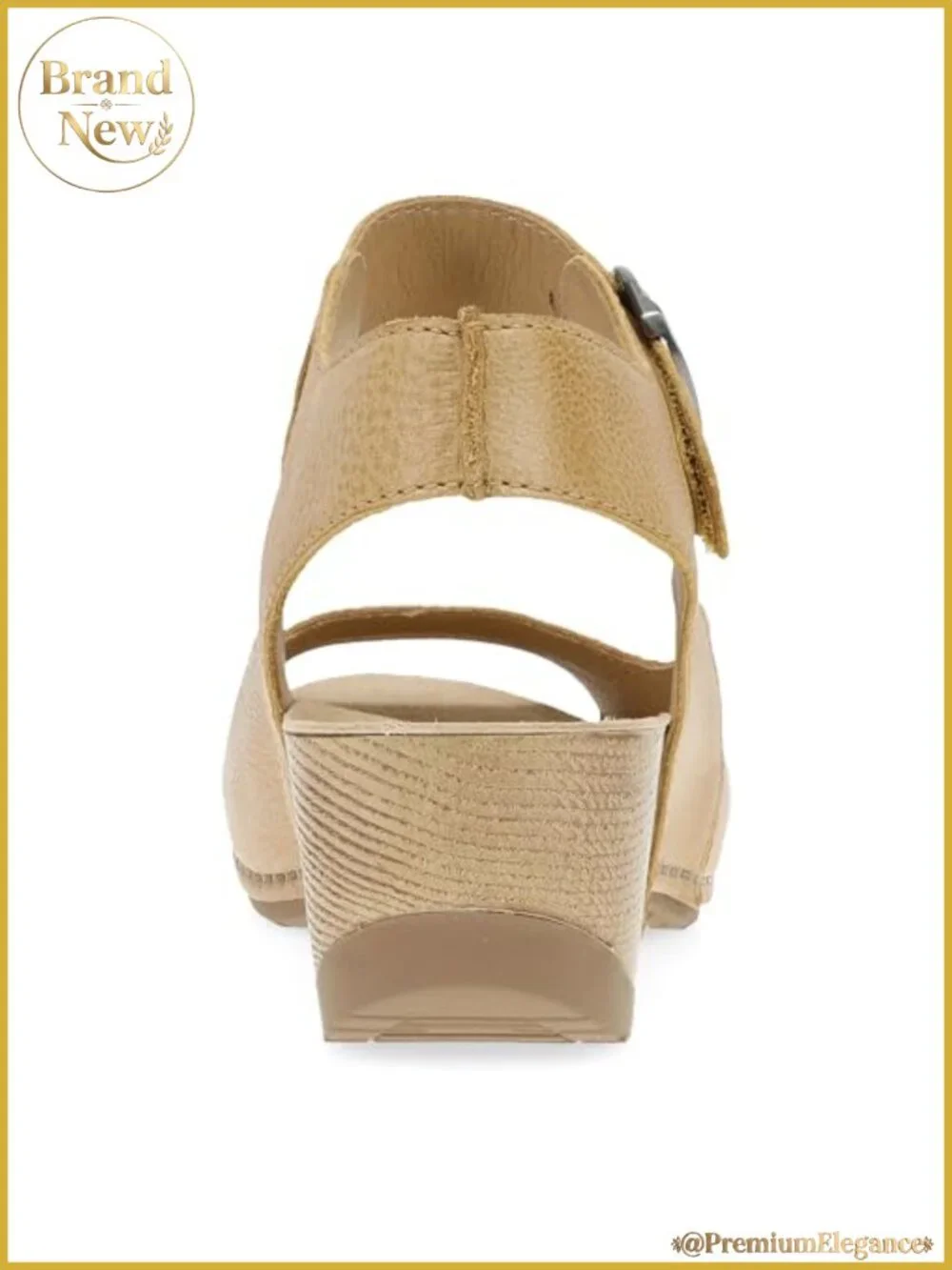 Dansko Tiana Slip-On Leather Platform Sandal Contoured Footbed Comfort